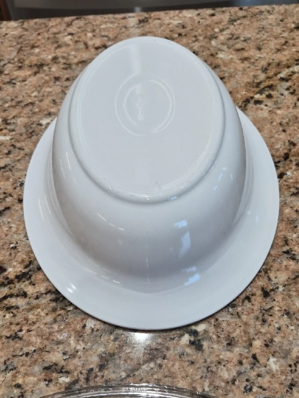 Corningware Elegant Floral Bowl White Covered Casserole with Clear Lid